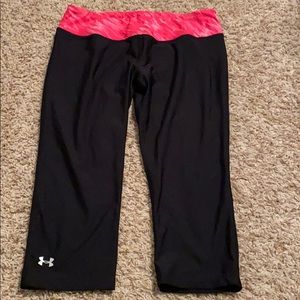 Never worn, Pink Under Armour Workout Crops